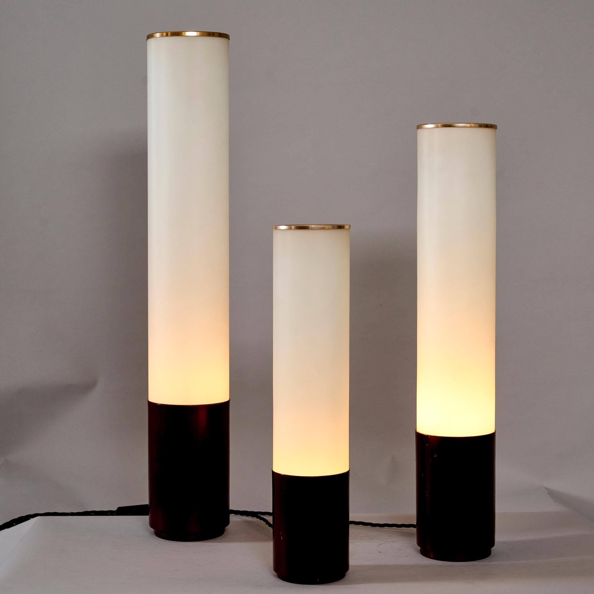 Mid-Century Modern Rare Max Ingrand set of three table lights model no 2483 For Sale