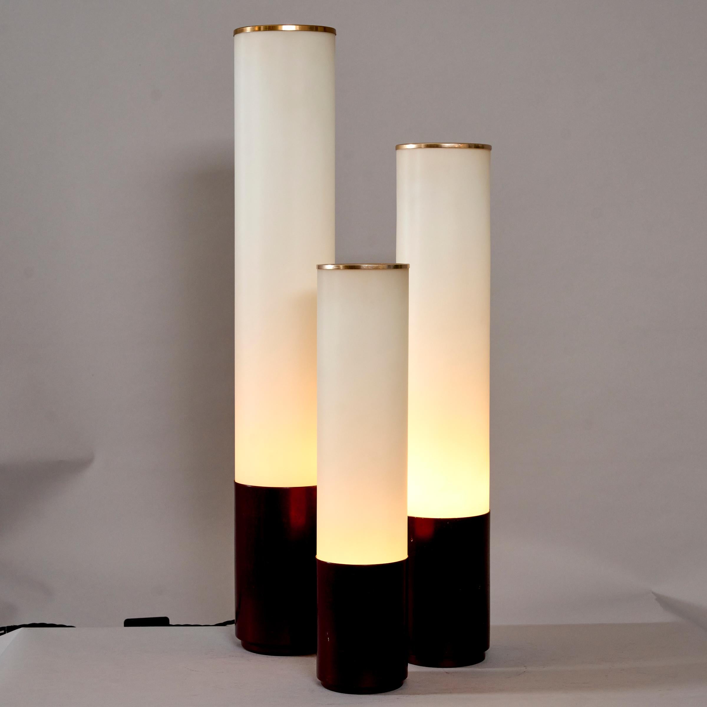 Italian Rare Max Ingrand set of three table lights model no 2483 For Sale