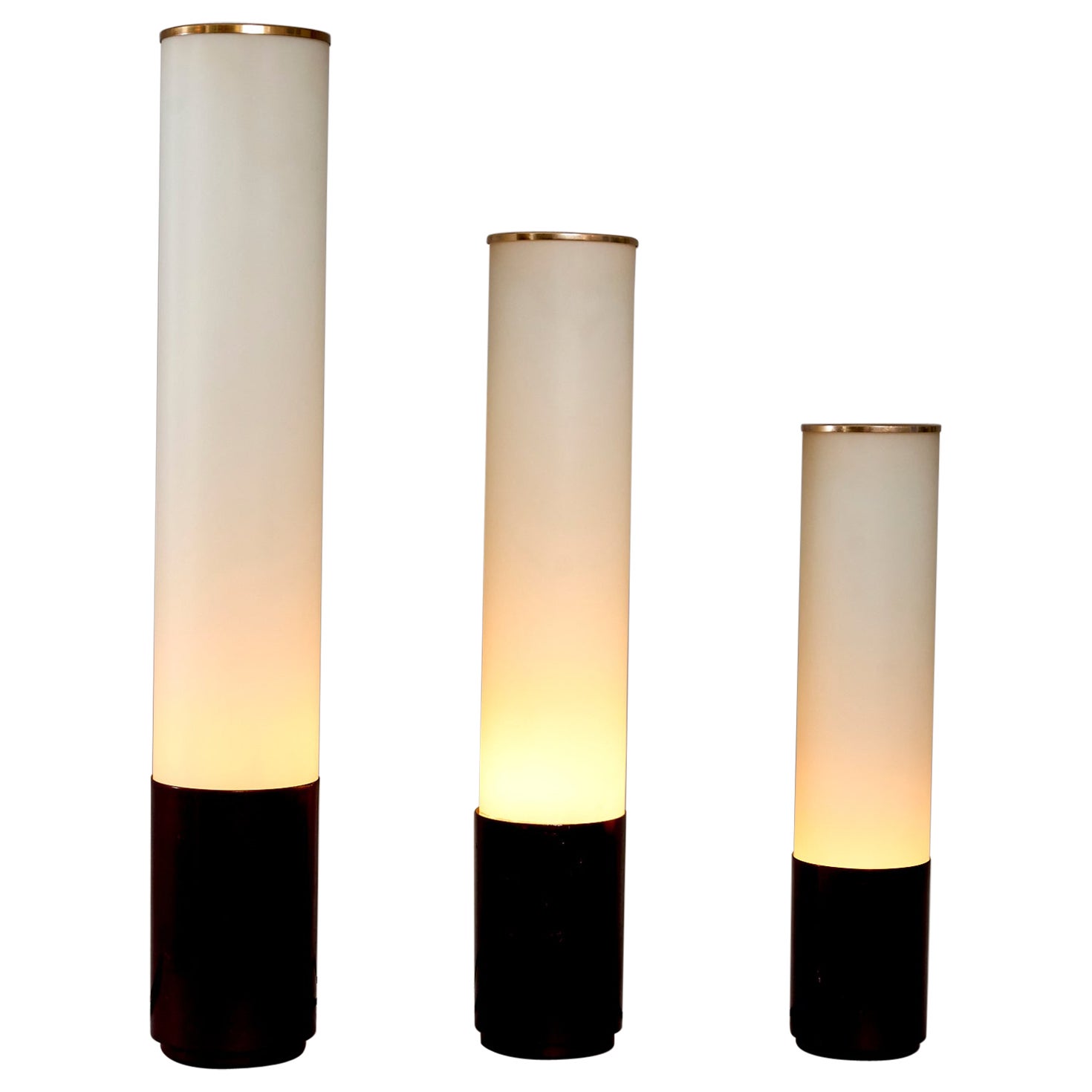 Rare ensemble de trois Lights de table de Max Ingrand modèle no 2483