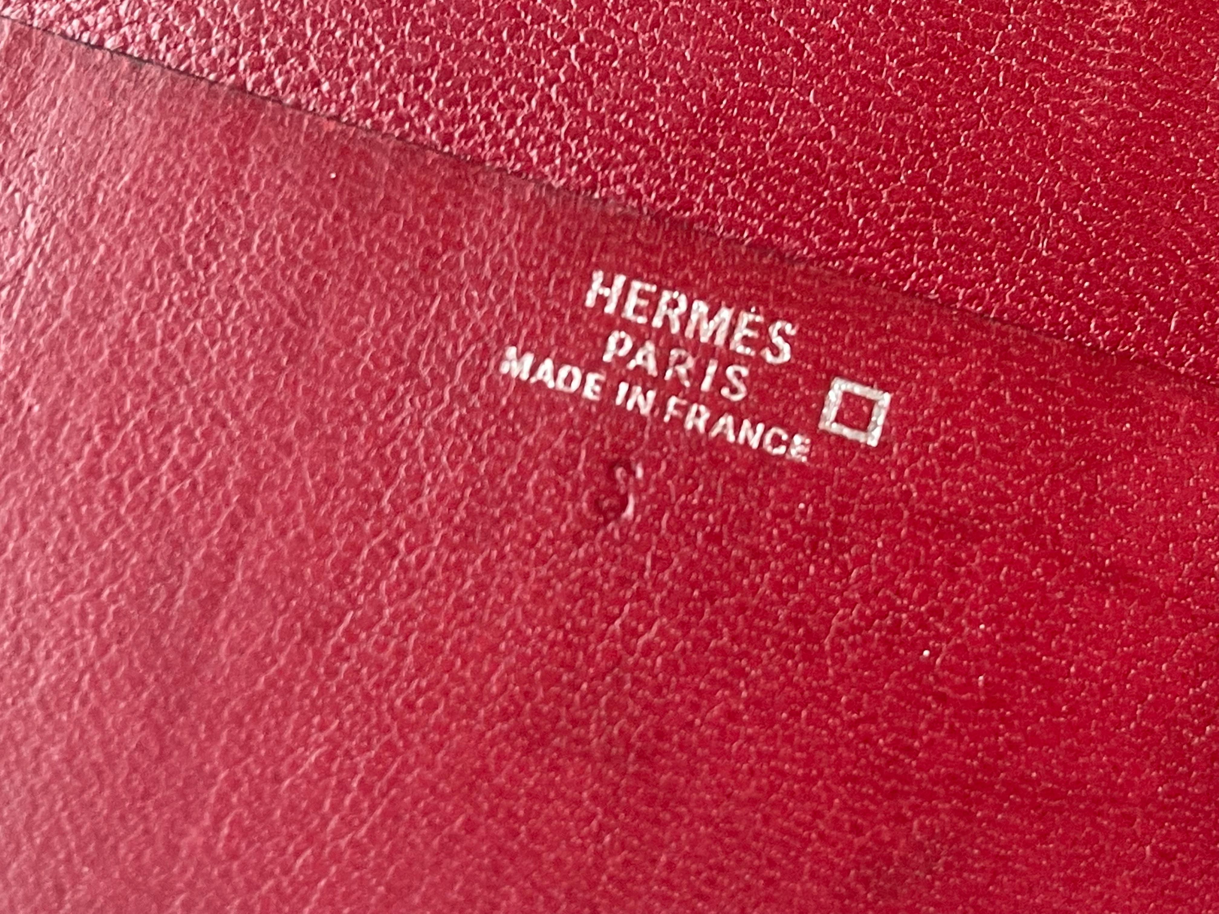French Rare MC2 Fleming Hermes Wallet / Mississippiensis Alligator For Sale