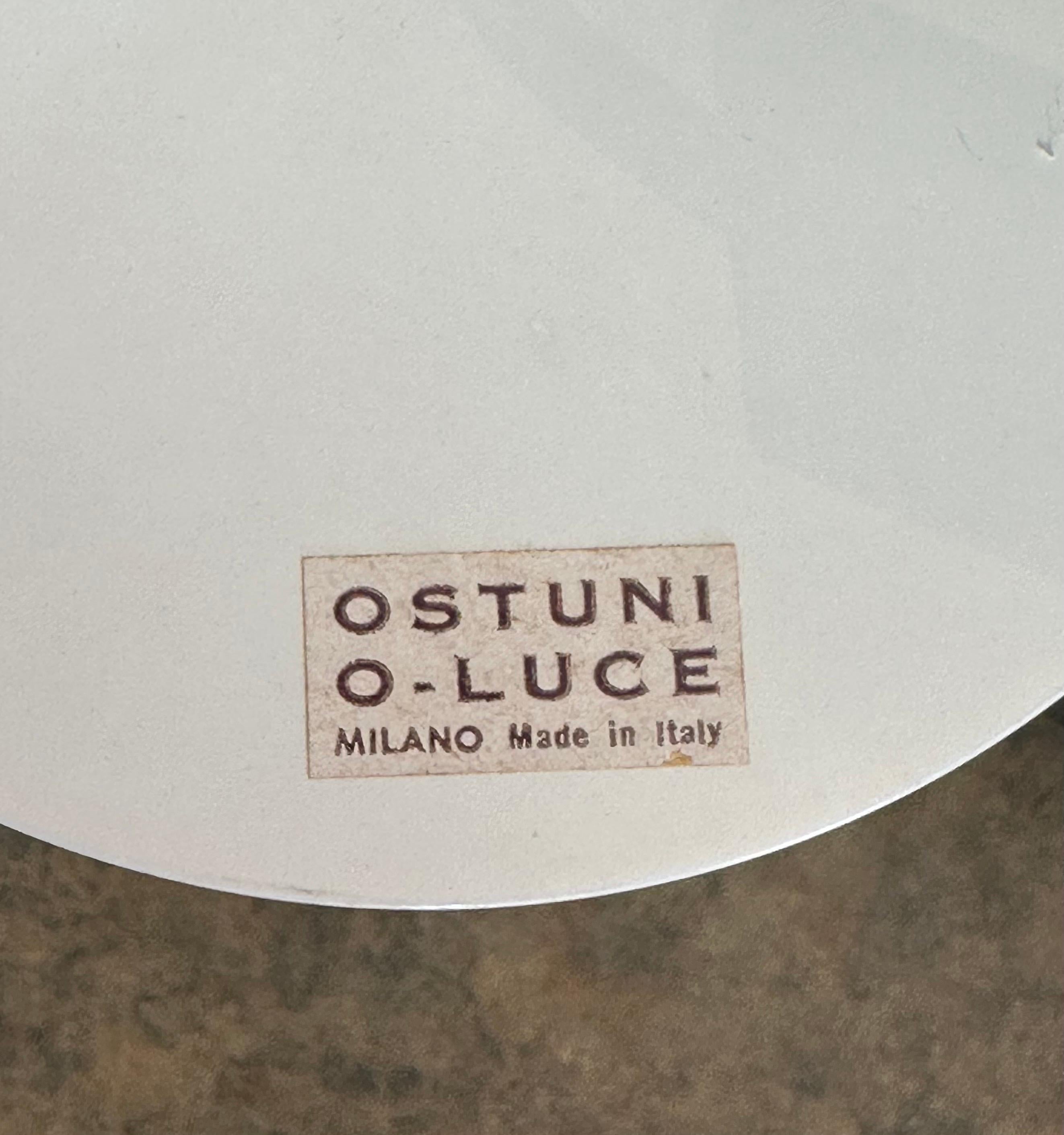 Seltene MCM Chrom-Tischlampe mit schwarzem Metallschirm von Giuseppe Ostuni für O-Luce, selten im Angebot 8