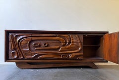 Rare MCM Pulaski Contour 70 Witco tiki style 1960s credenza