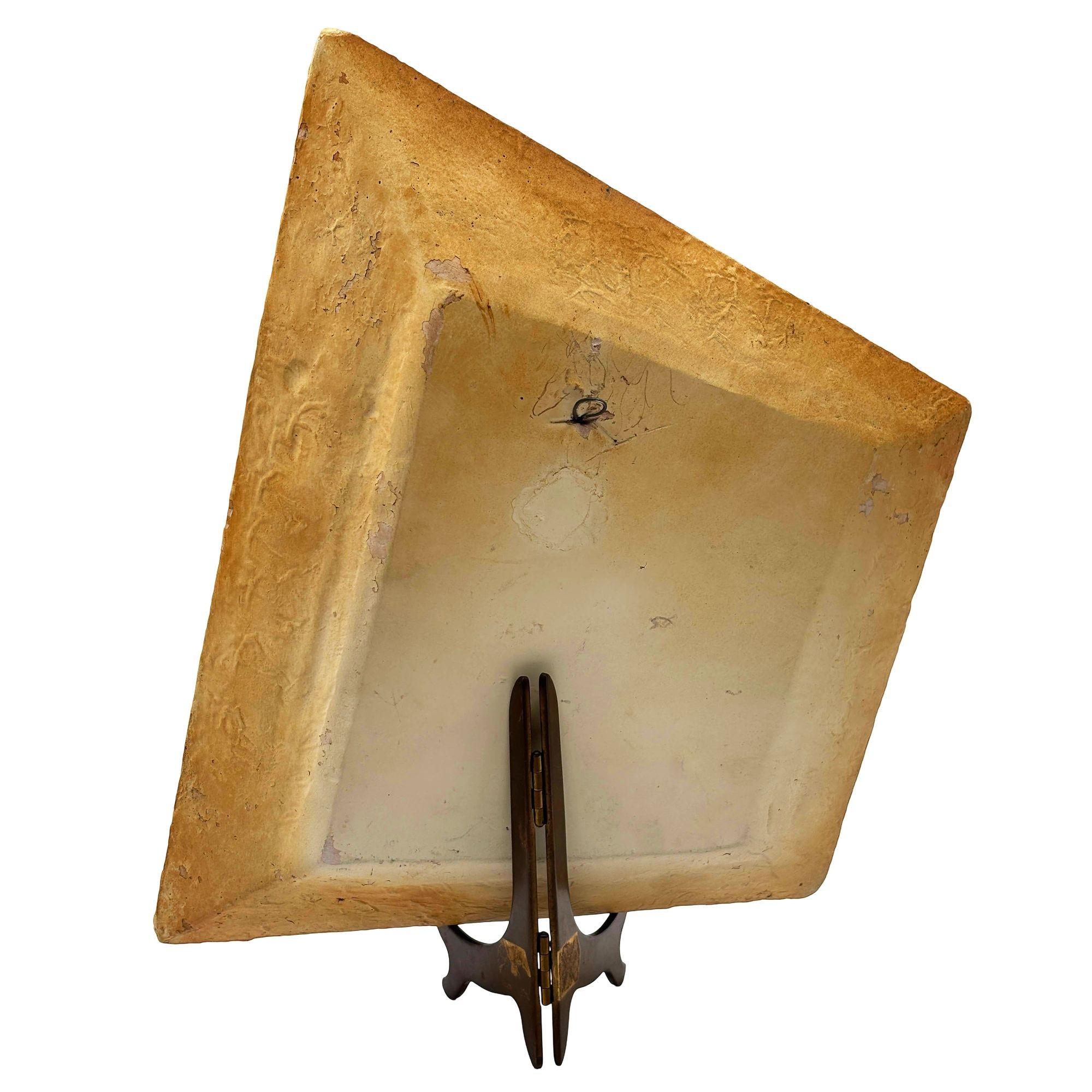 Raro par de esculturas de pared en 3D de cerámica artística MCM Tropical Hula Girl & Ukulele Boy en venta 4