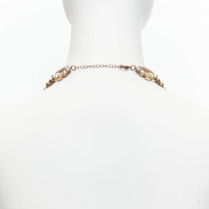 raro MEADHAM KIRCHHOFF Lilien Collar de perlas de cristal checo de Pasarela en venta 1