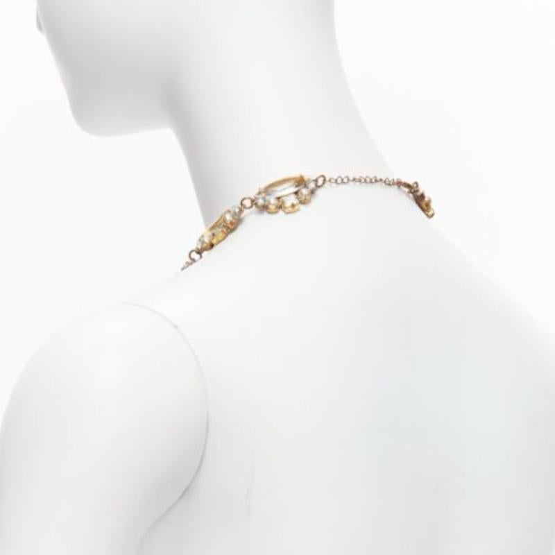 raro MEADHAM KIRCHHOFF Lilien Collar de perlas de cristal checo de Pasarela en venta 2