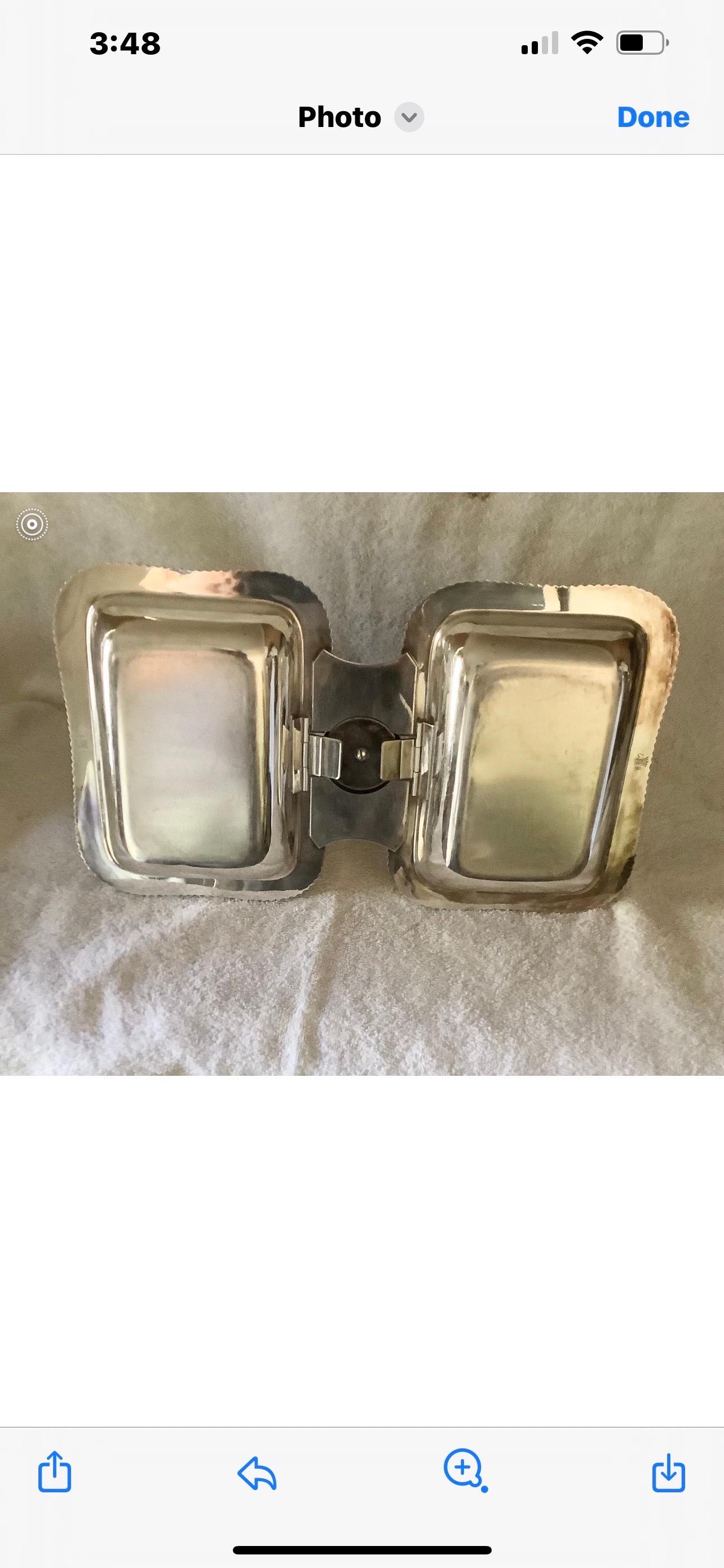 Rare Mechanical Silver Plate Serving Dish 3