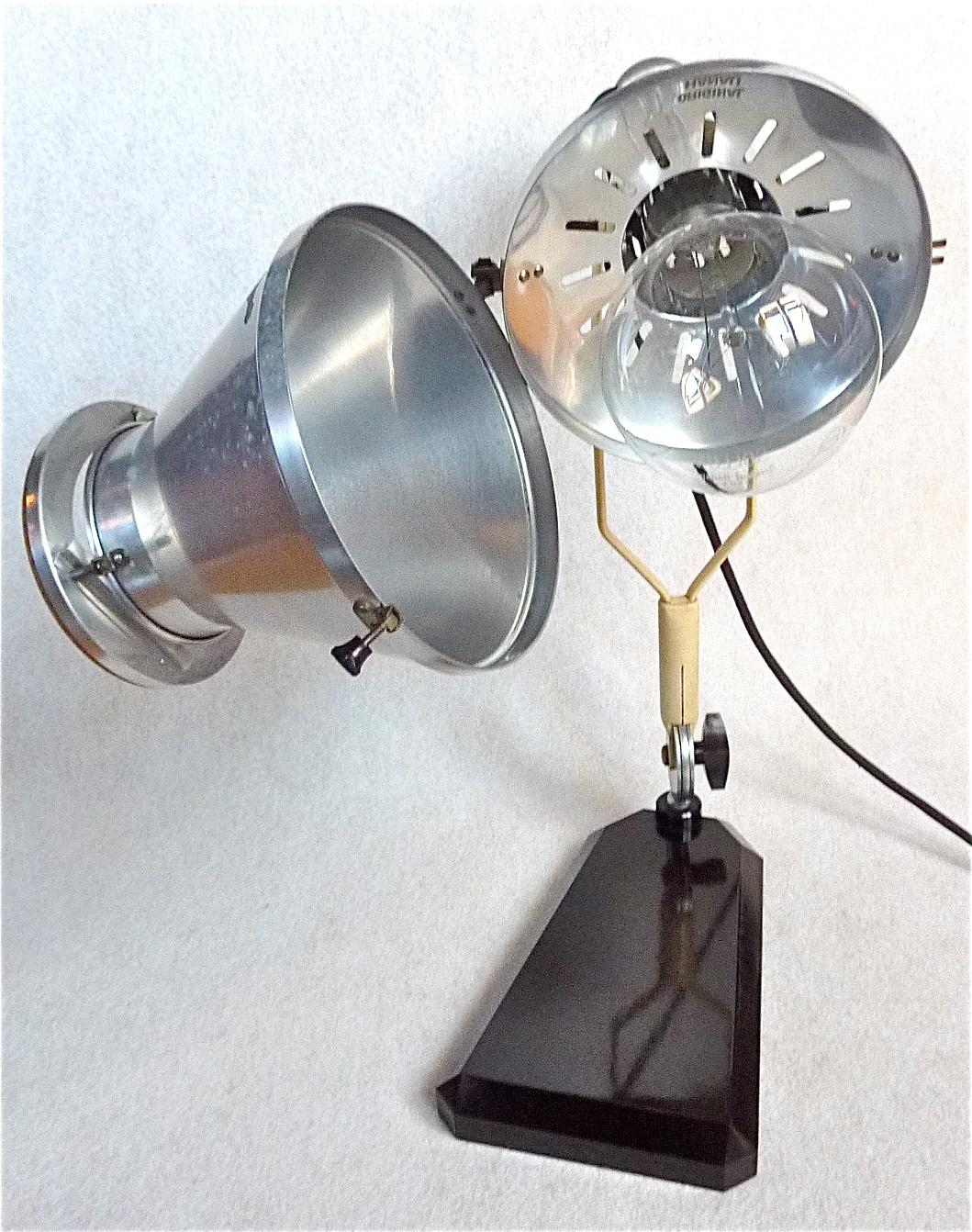 Rare lampe de bureau Medical Sun de Sollux Hanau Bauhaus en métal bakélite des années 1930 Art Déco en vente 9