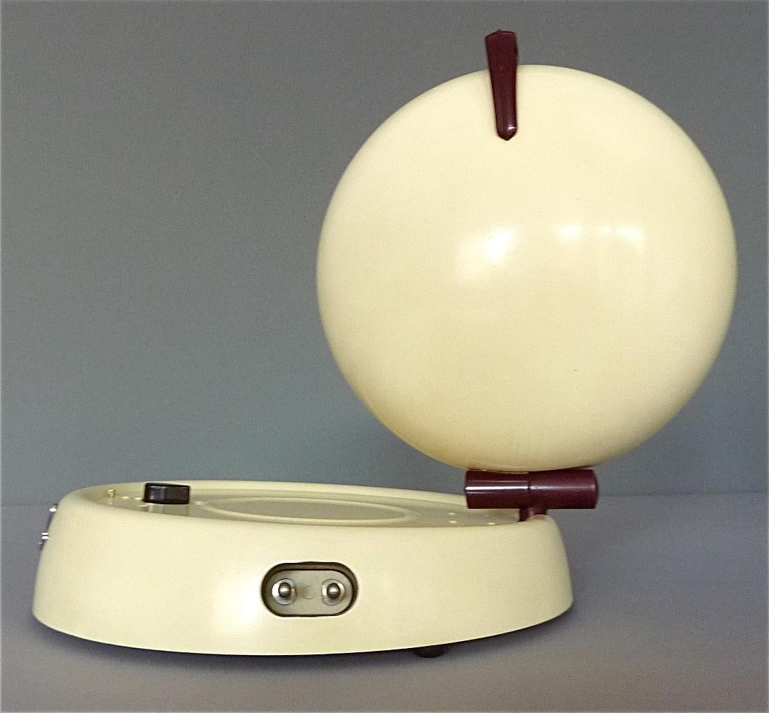 Rare Medical Sun Ufo Table Lamp Sollux Hanau Bauhaus Metal Bakelite 1930-50s For Sale 8