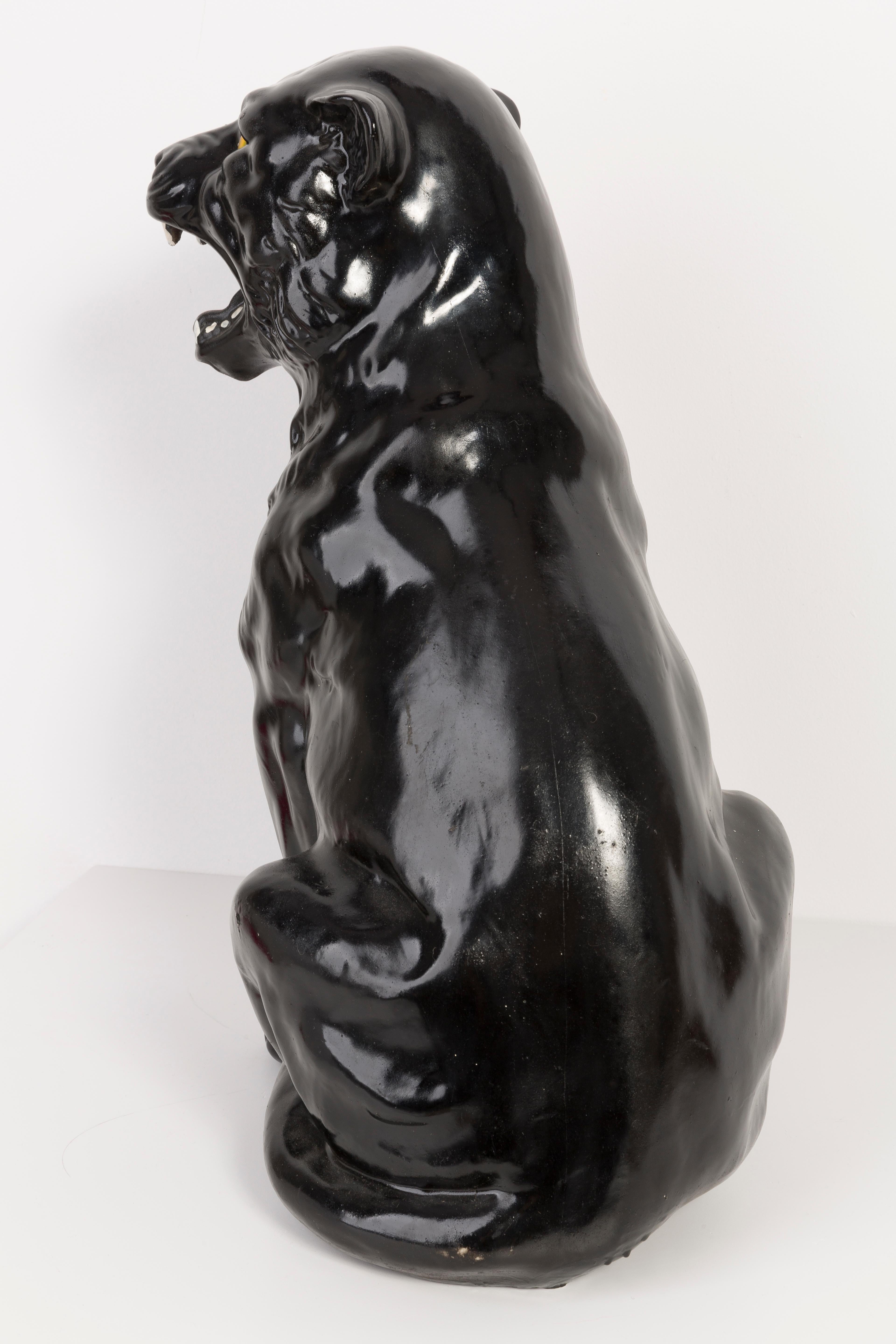 black ceramic panther