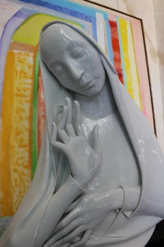 Rare Meissen Bust of Madonna