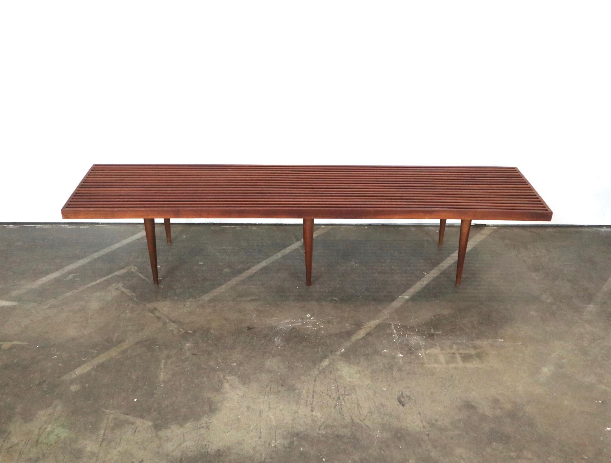 Rare Mel Smilow Slat Bench or Coffee Table In Good Condition In Brooklyn, NY
