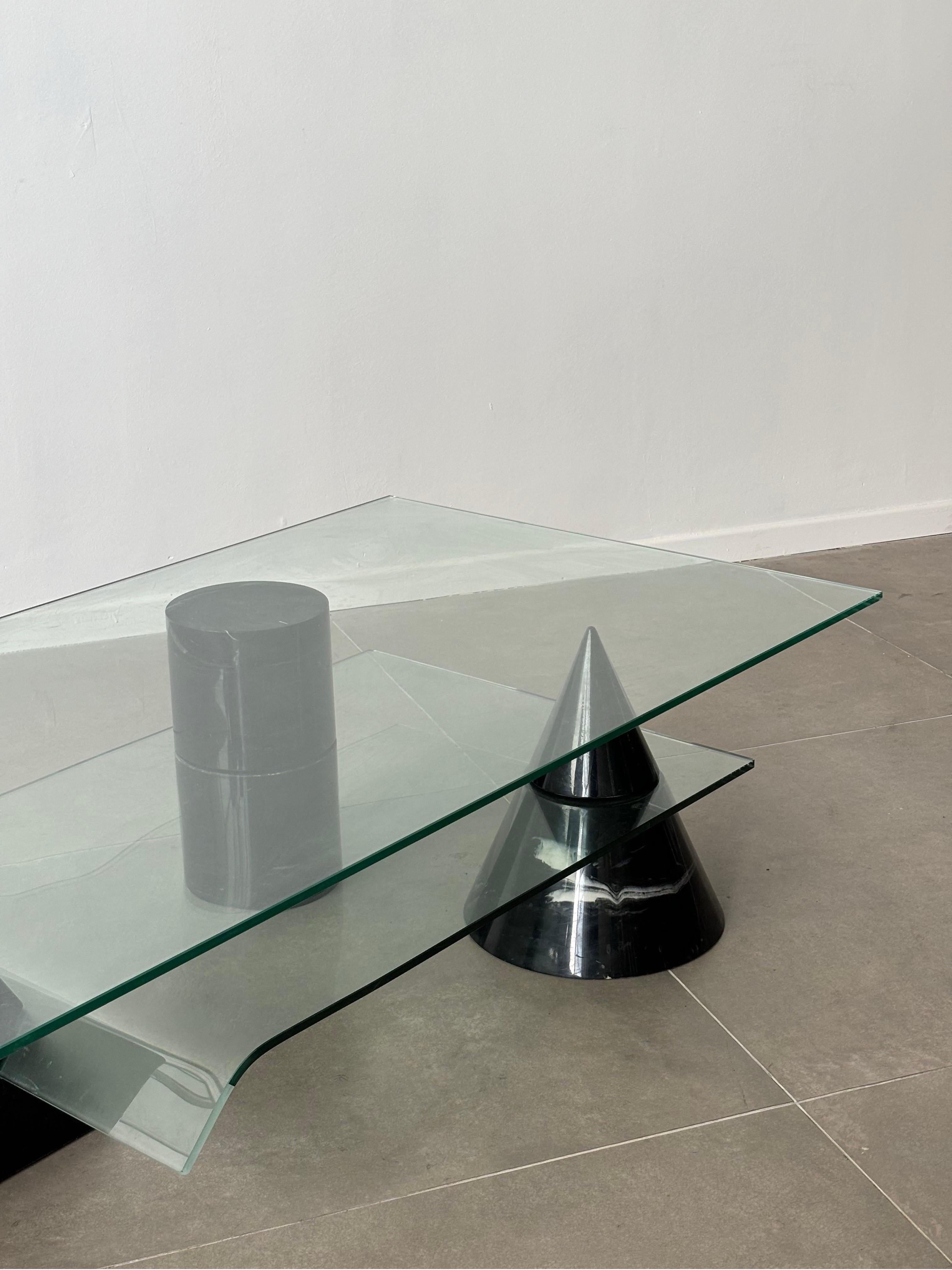 italien Rare table basse Metafora par Massimo et Lella Vignelli pour Casigliani, 1970 en vente