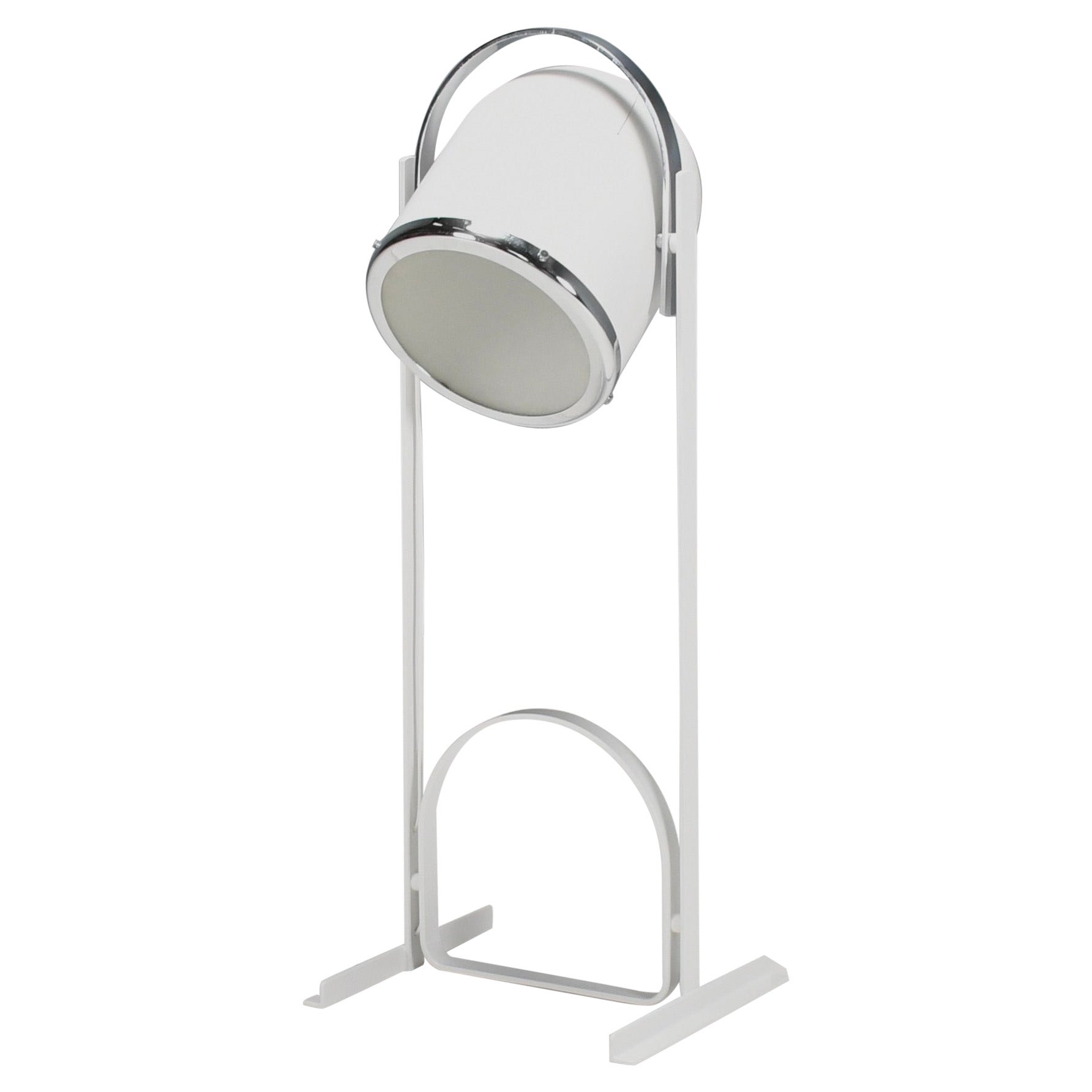 Rare Metal and Chrome Floor Lamp by Goffredo Reggiani, Italy, 1970s