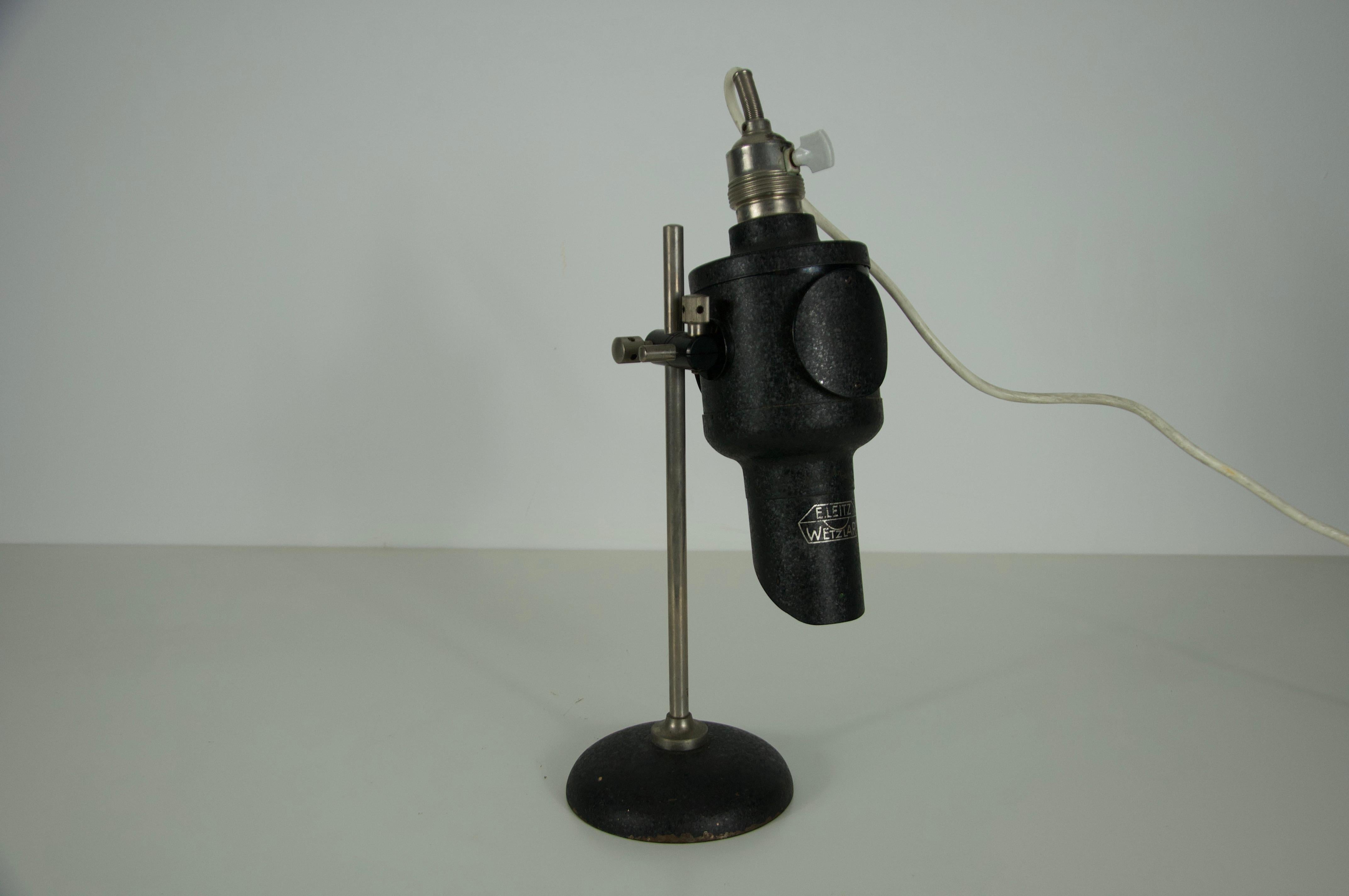 Rare lampe de table en métal par E. Leitz, années 1960, Allemagne en vente 1