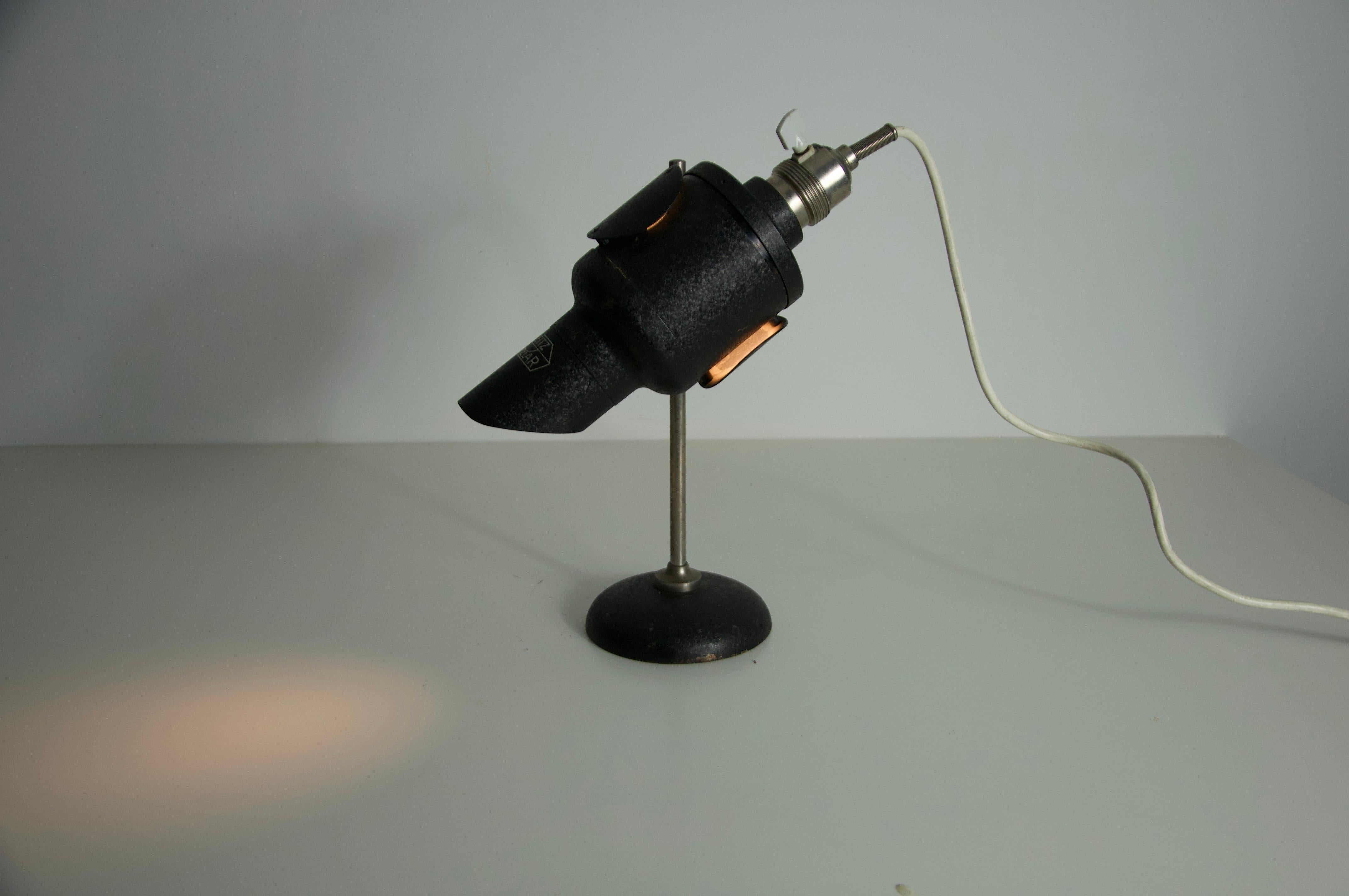Rare lampe de table en métal par E. Leitz, années 1960, Allemagne en vente 2