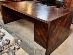 Rare Don Shoemaker Cocobolo Executive Desk, Mexico, circa 1960s.