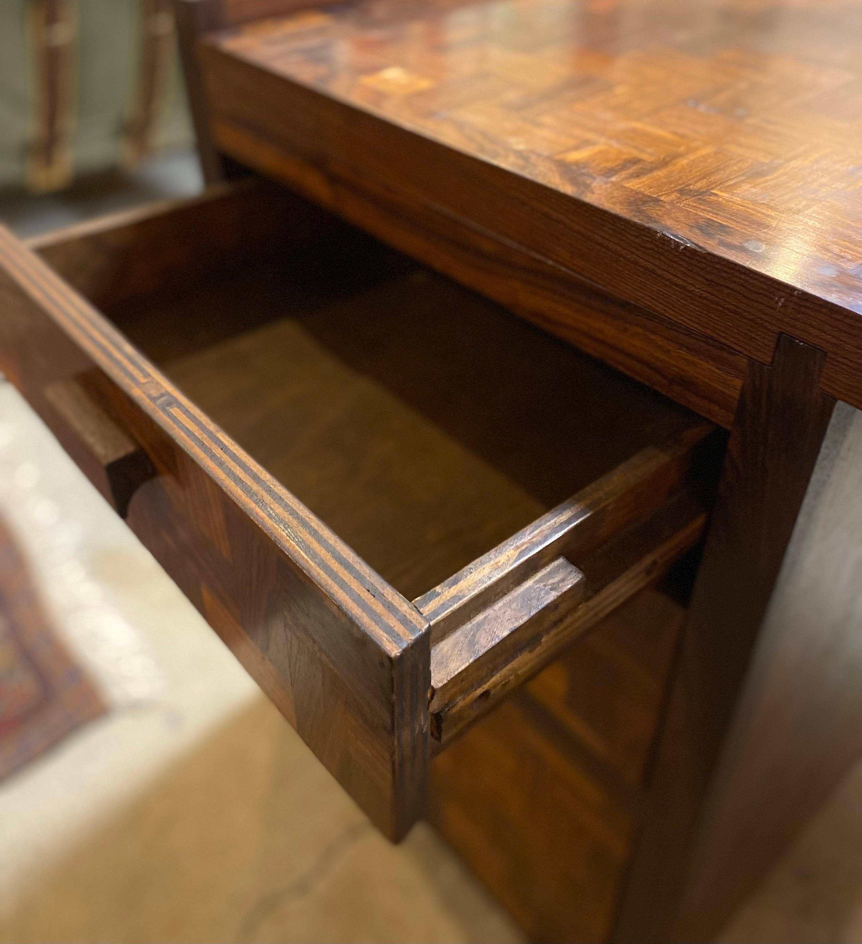 Raro escritorio ejecutivo de cocobolo de Don Shoemaker, México, hacia la década de 1960. Cocobolo