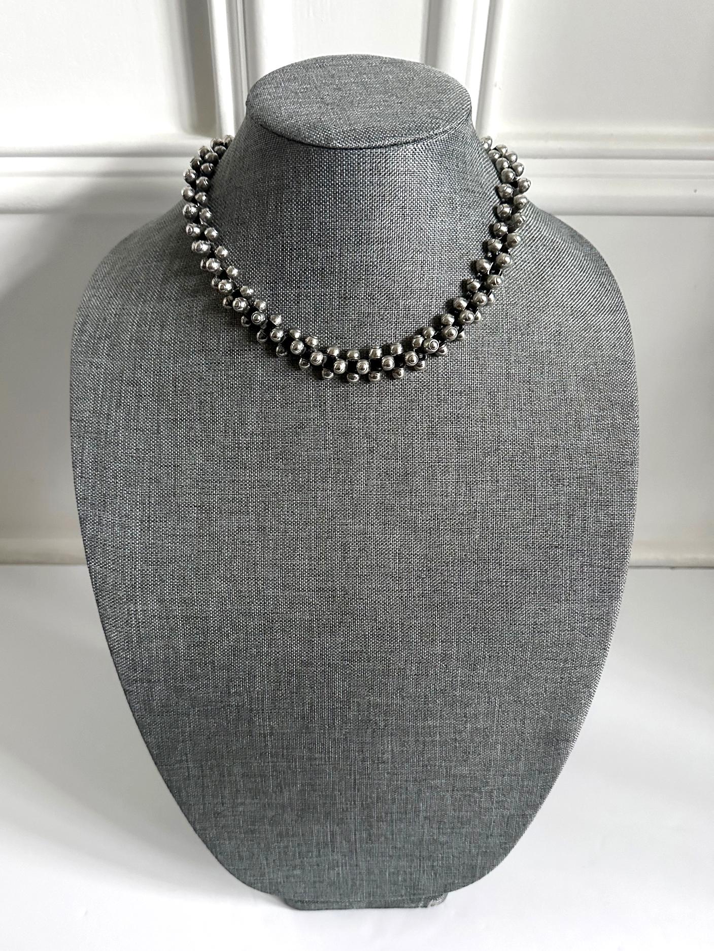 Rara joyería moderna mexicana de plata Suite Caviar Model William Spratling en venta 4
