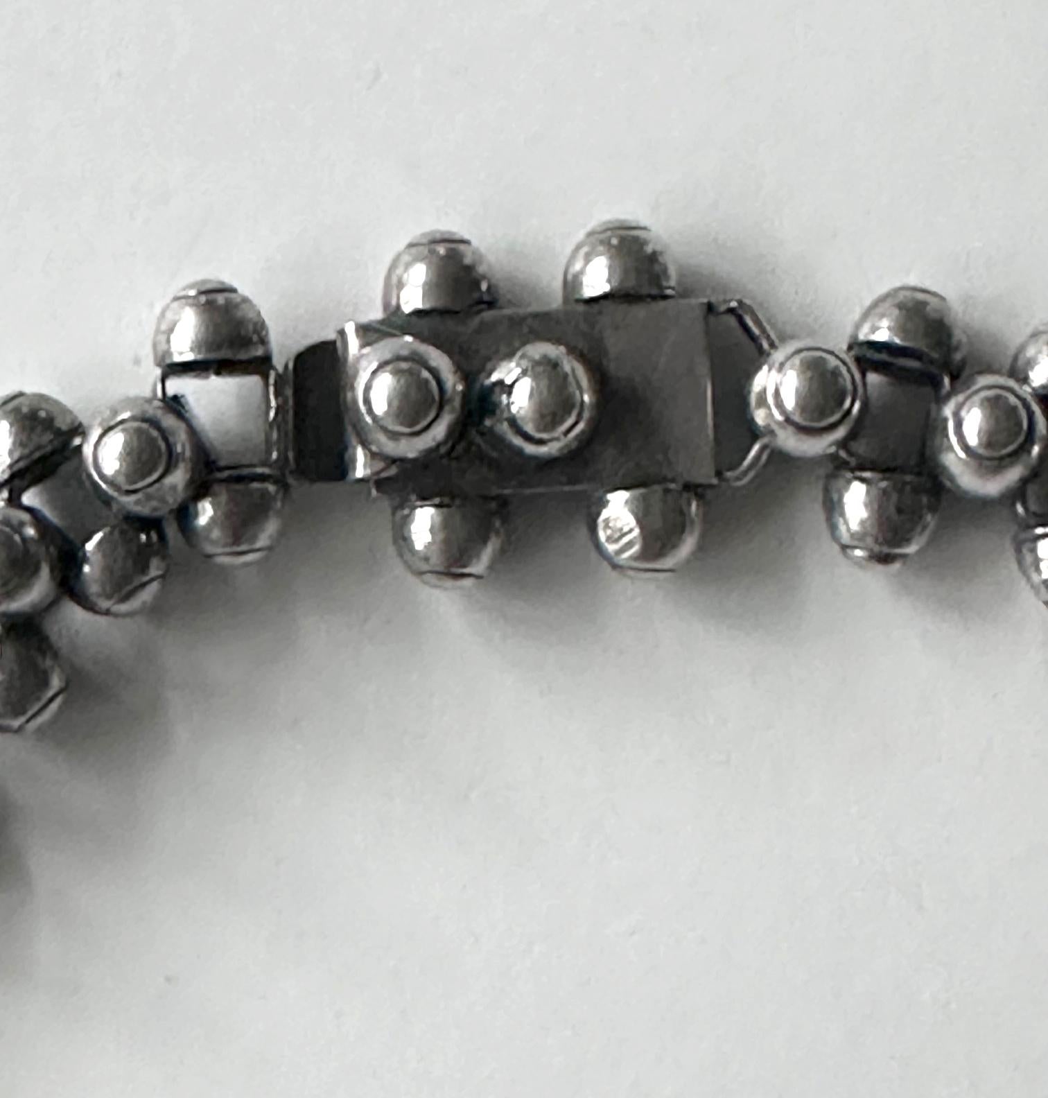Rara joyería moderna mexicana de plata Suite Caviar Model William Spratling Mexicano en venta