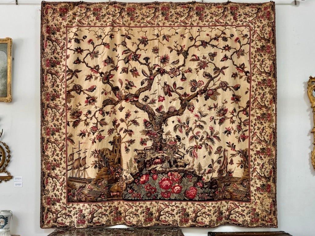 Seltener und fantastischer italienischer Mezzaro, um 1815, Genua.  Dies ist ein besonders seltenes Design 