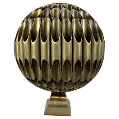 Vintage Rare Michel Armand “Ruche” Bronze Table Lamp, ca. 1970’s