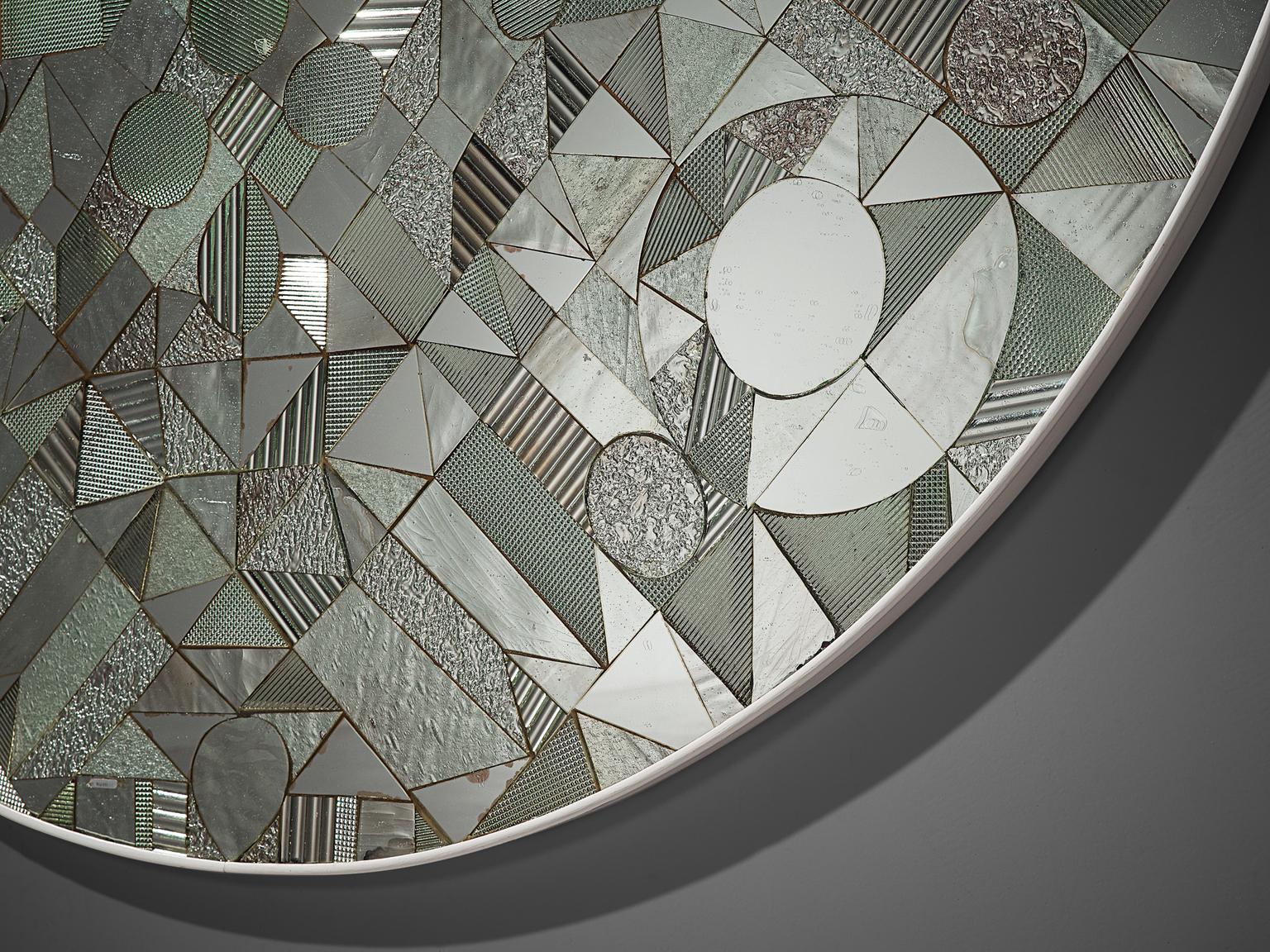 Belgian Rare Michel Martens Art Mirror, 1970