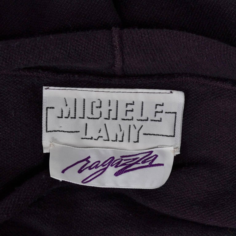 Rare Michele Lamy Rick Owens 1980s Plum Cotton Dress Pants ...