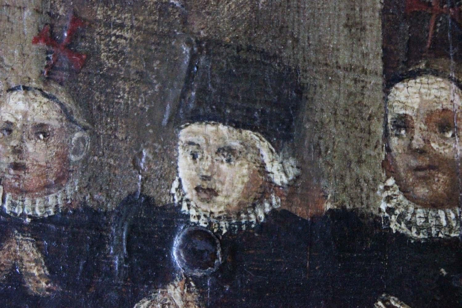 Rare Mid-17th Century Oil on Panel, in Memory of a Patrician Family 1