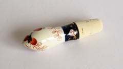 Rare Mid-19th Century Gaudy Welsh Pottery Bottle Stopper and Corks, circa 1840