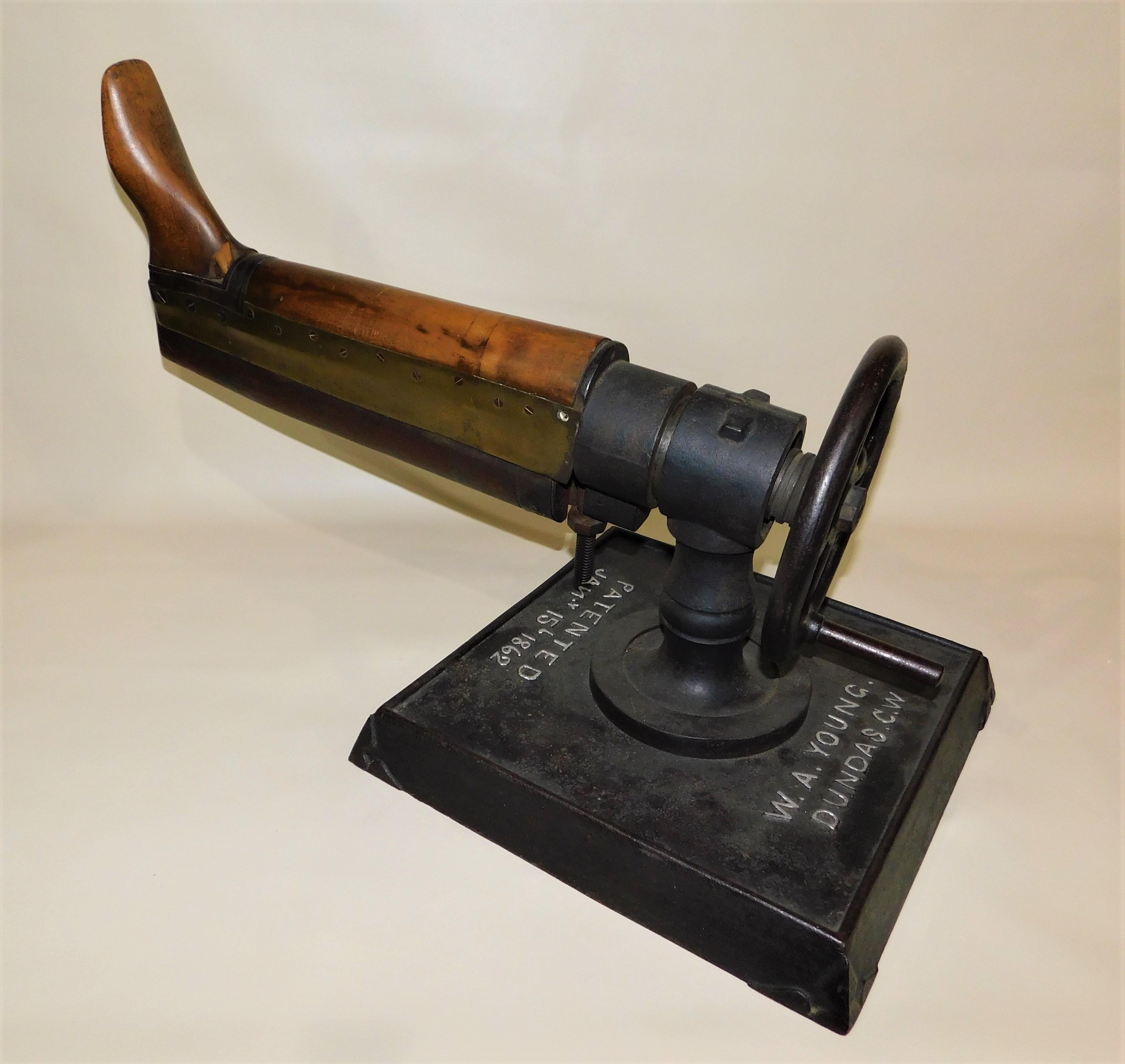 Rare Mid-19th Century W.A. Young Industrial Boot Stretcher 2