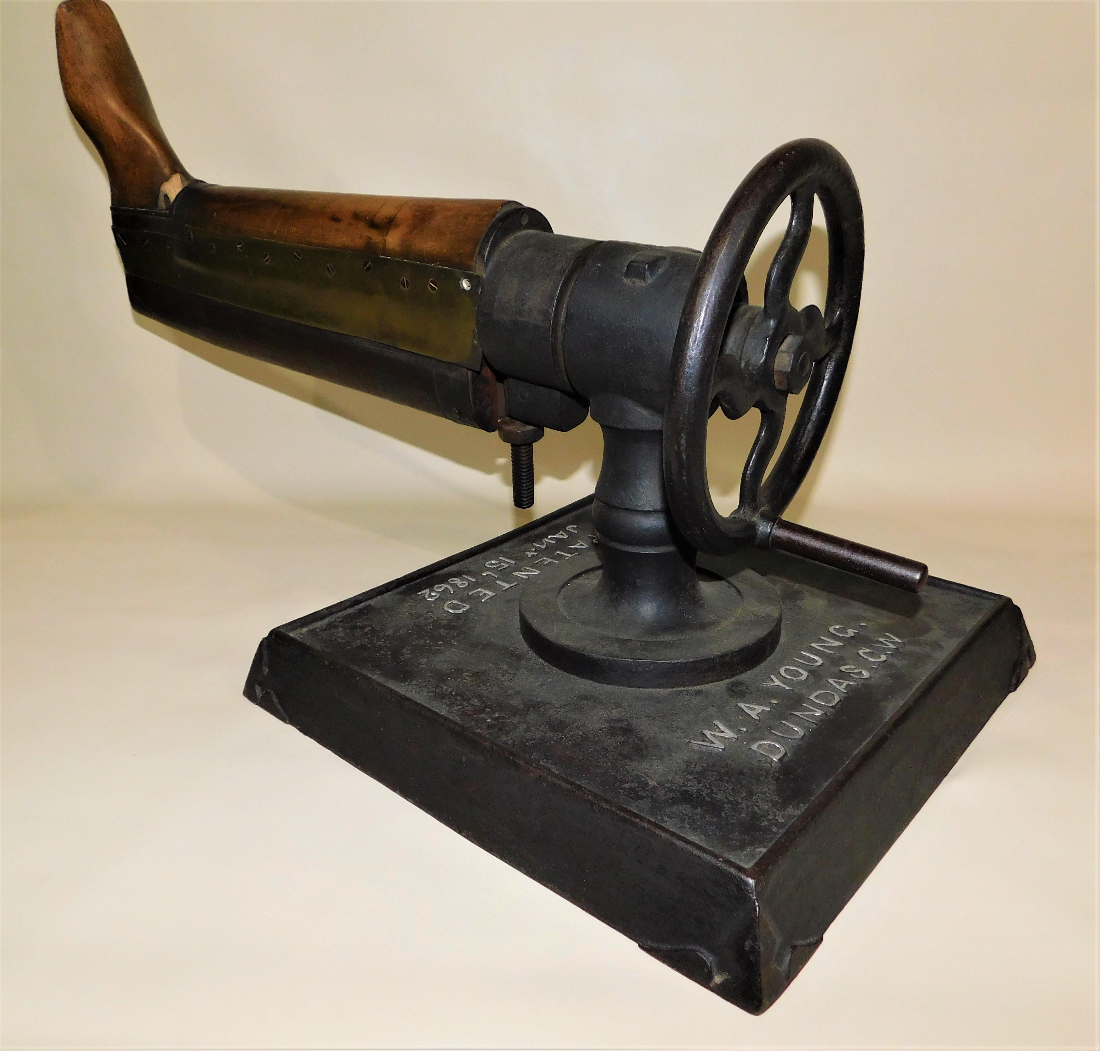 Rare Mid-19th Century W.A. Young Industrial Boot Stretcher 4