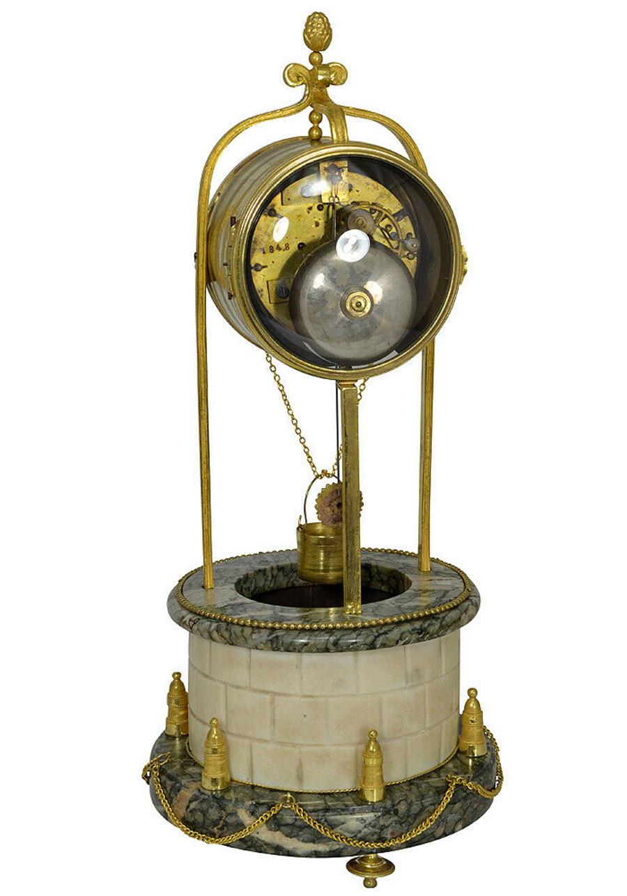 Bronze Rare Mid-19th Century Well Clock