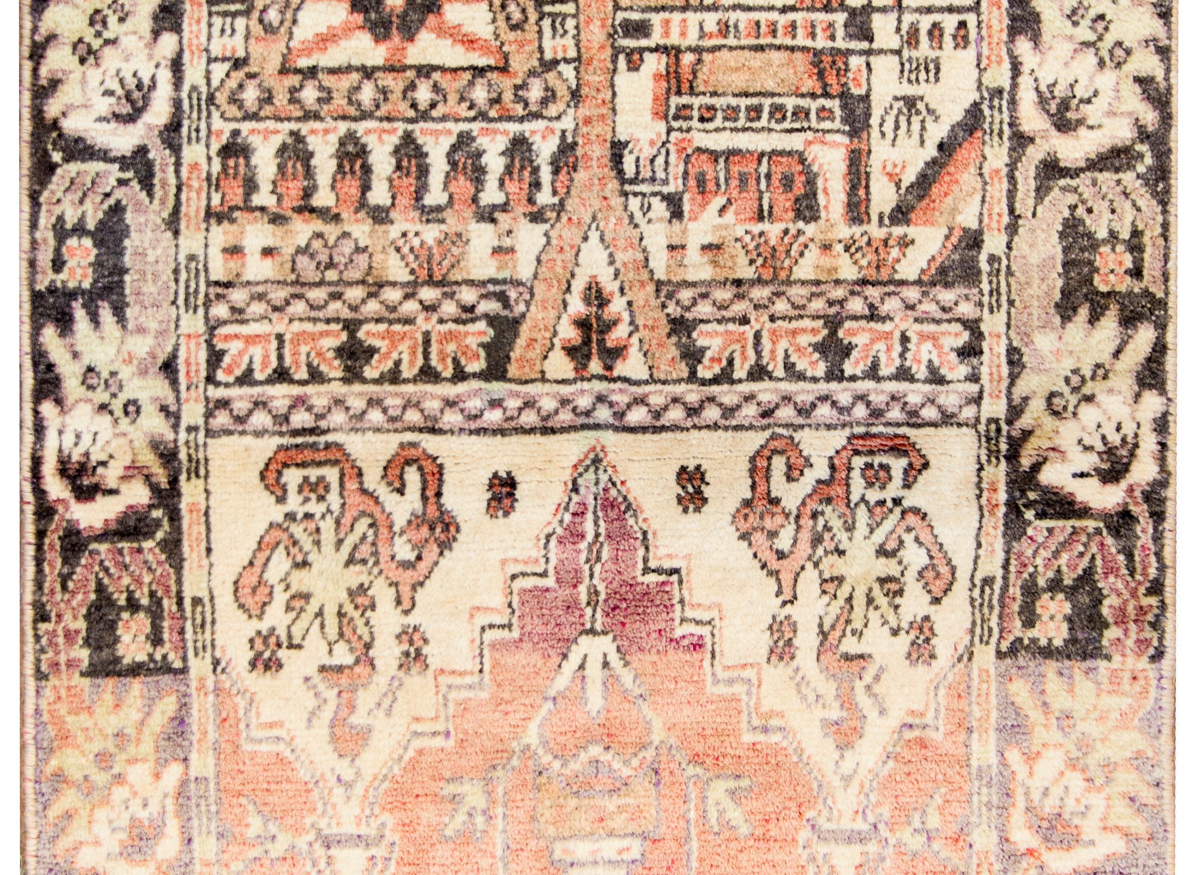 Central Asian Rare Mid-20th Century Samarghand Prayer Rug