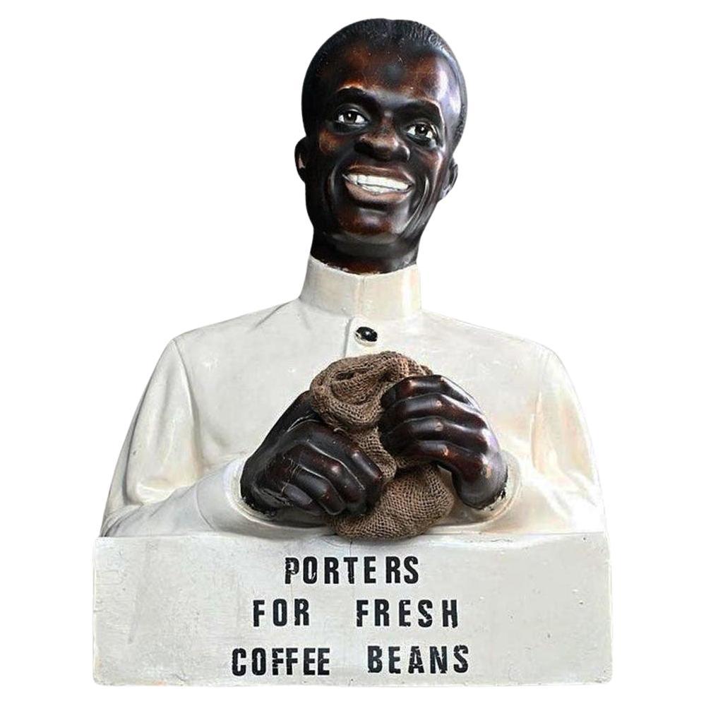 Rare Mid-20th Century Shop Counter Display Coffee Advertising Figure