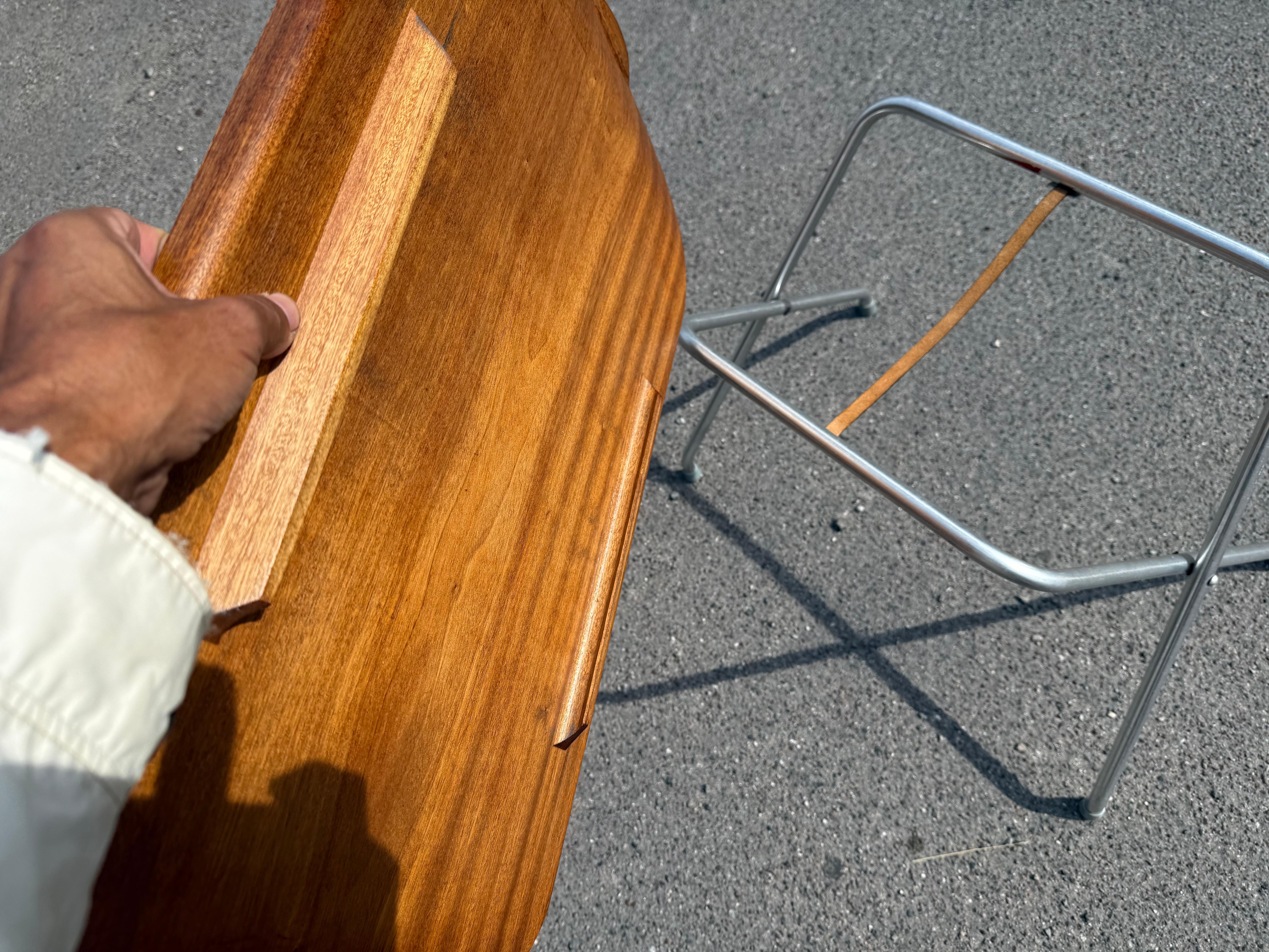 Mid-Century Modern Rare Mid-Century Alminette Teak Folding Tray Table Norway, 1960s For Sale