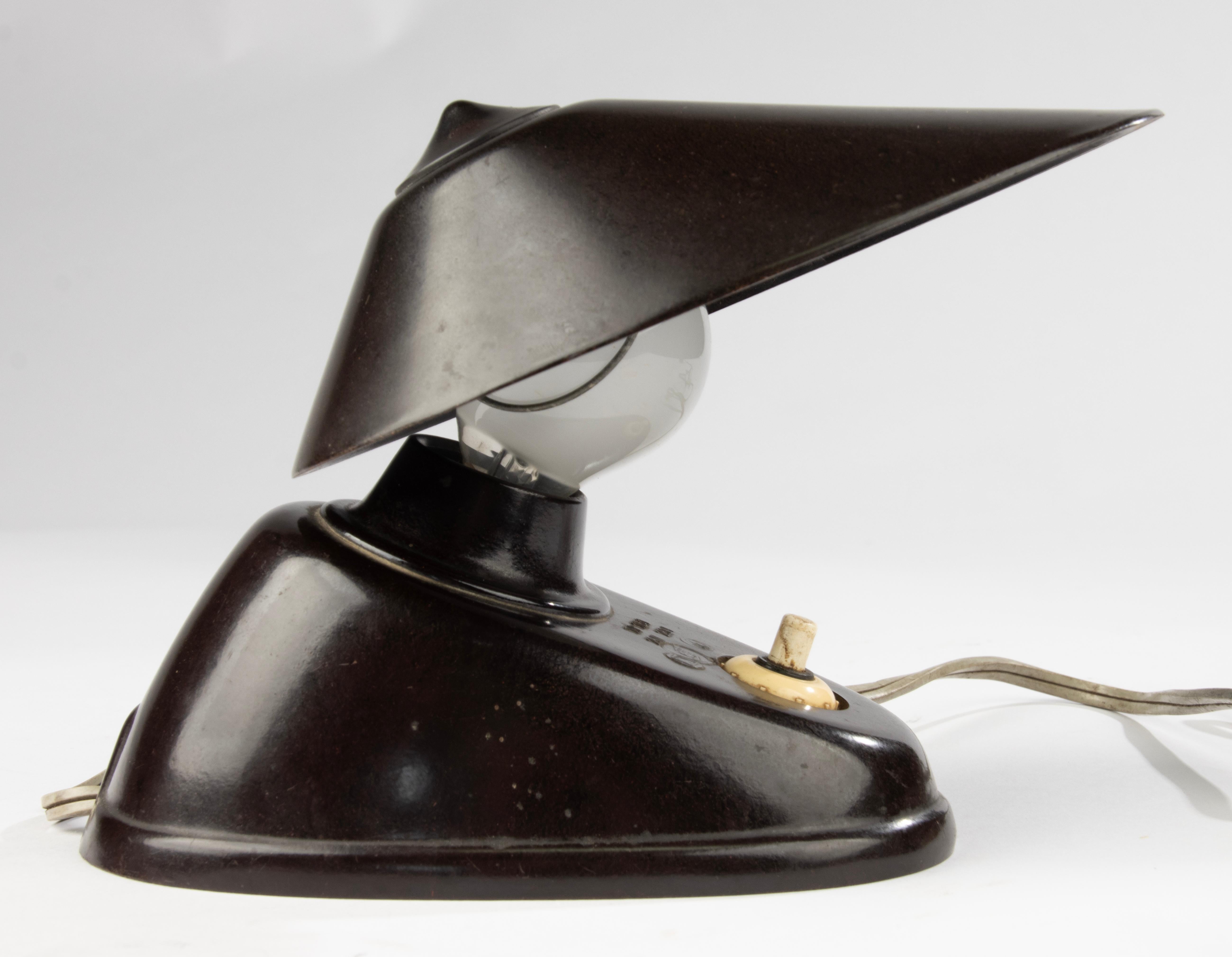 Dutch Rare Mid-Century Bakelite Desk Lamp - Attributed to Hala Zeist Netherlands For Sale