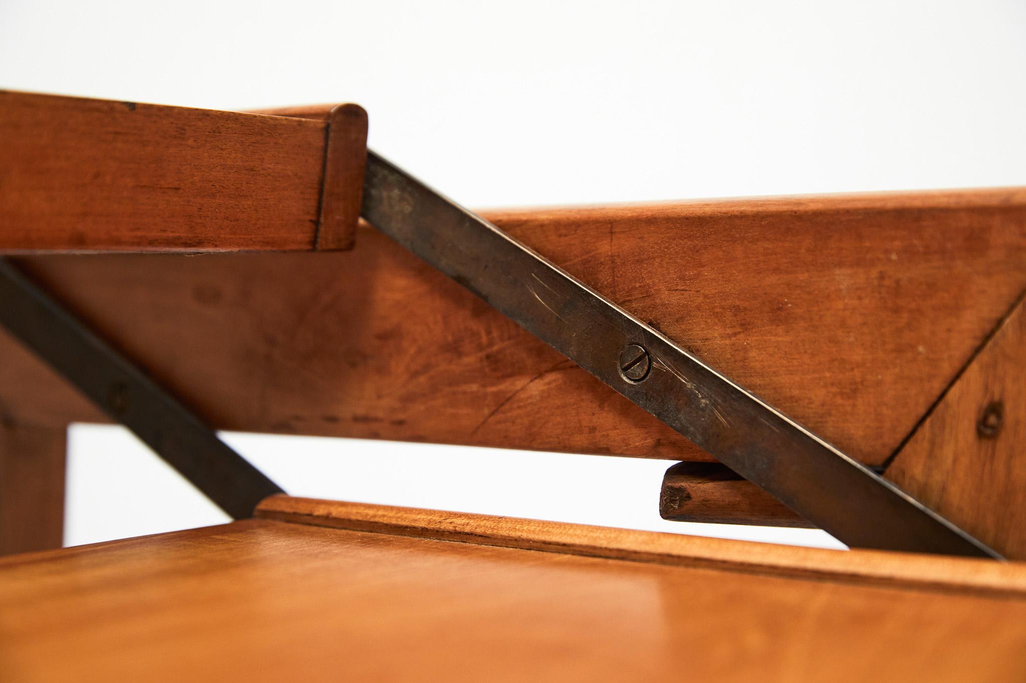 Midcentury Modern Bar Cart in Hardwood & Brass by Ming Moveis, Brazil, 1950's 5