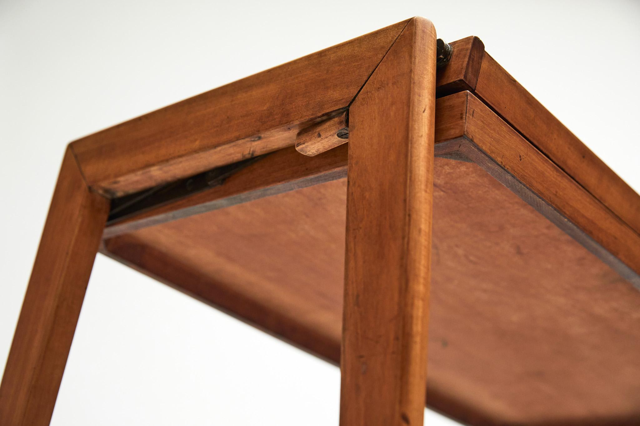 Midcentury Modern Bar Cart in Hardwood & Brass by Ming Moveis, Brazil, 1950's 7