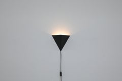 Rare, Mid-Century Black Metal Pyramid Sconce by J. J. M. Hoogervorst for Anvia