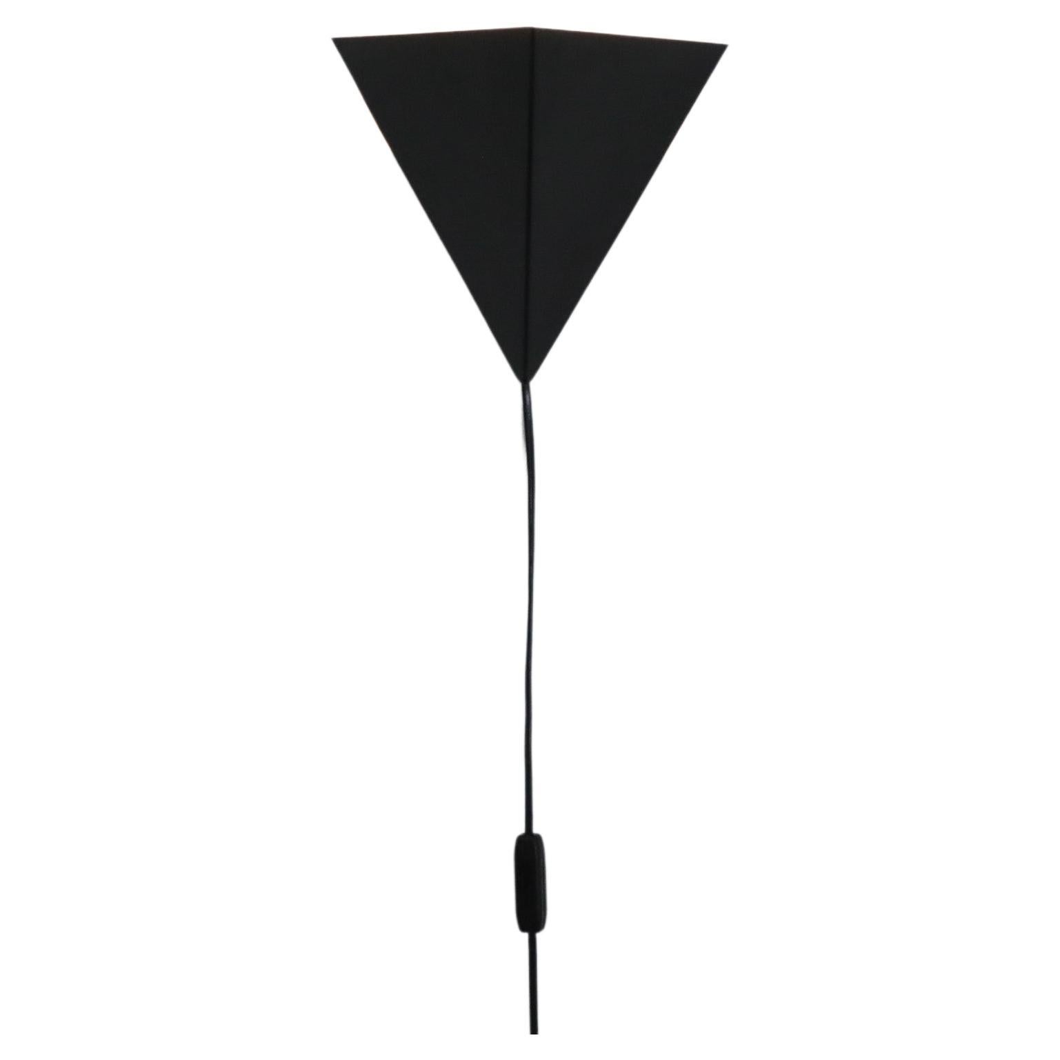 Rare, Mid-Century Black Metal Pyramid Sconce by J. J. M. Hoogervorst for Anvia