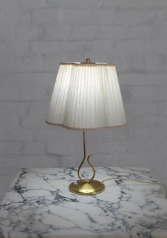 Rare Midcentury Brass Table Lamp from Vereinigte Werkstätten, Germany, 1950