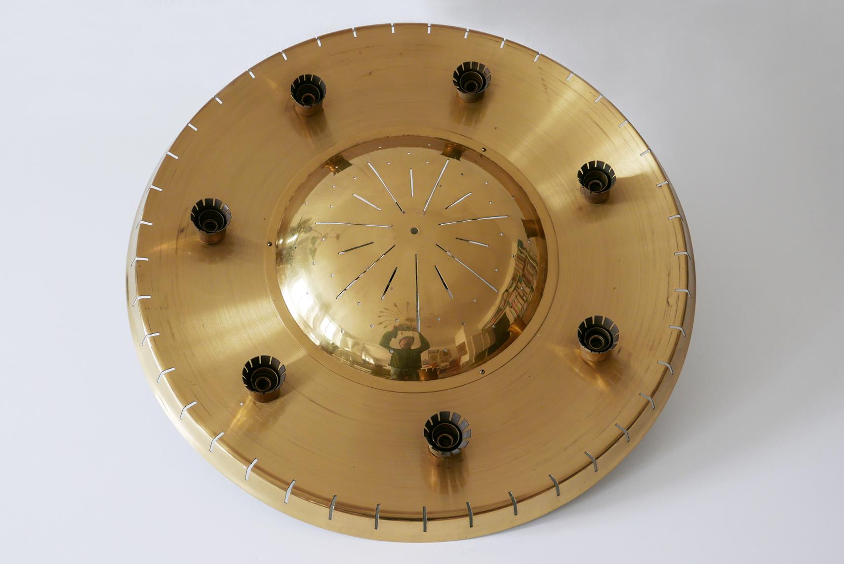 Rare Mid-Century Ceiling Light or Chandelier by Günter Trieschmann Germany 1950s For Sale 1
