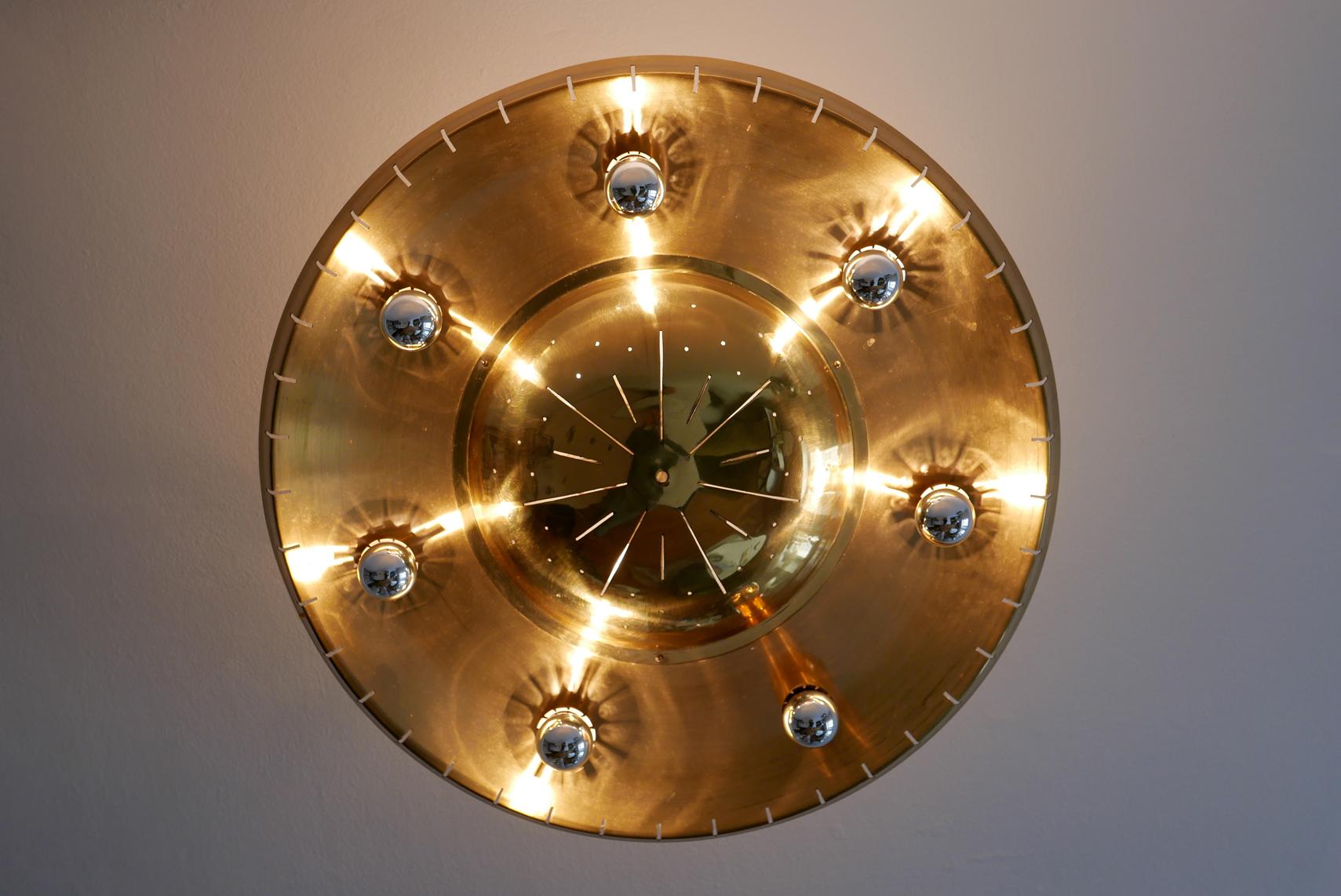 Rare Mid-Century Ceiling Light or Chandelier by Günter Trieschmann Germany 1950s For Sale 3