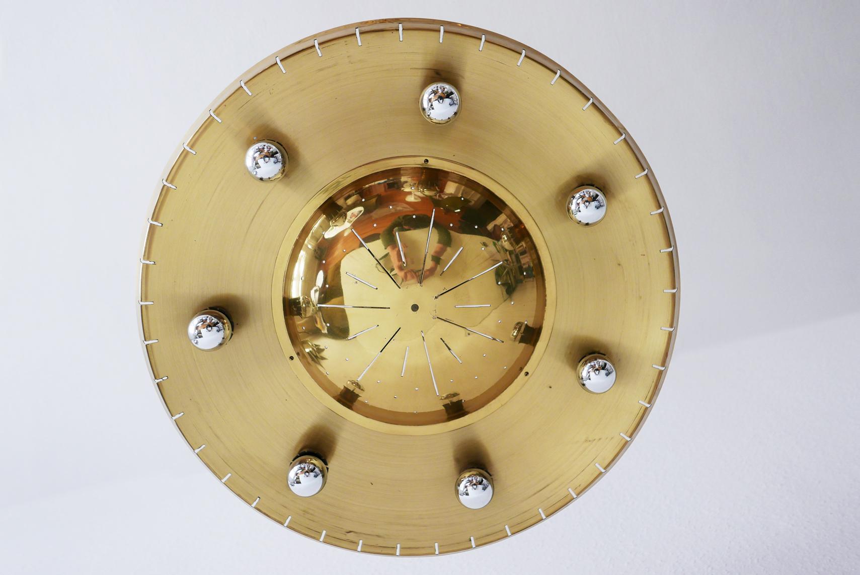 Rare Mid-Century Ceiling Light or Chandelier by Günter Trieschmann Germany 1950s For Sale 4