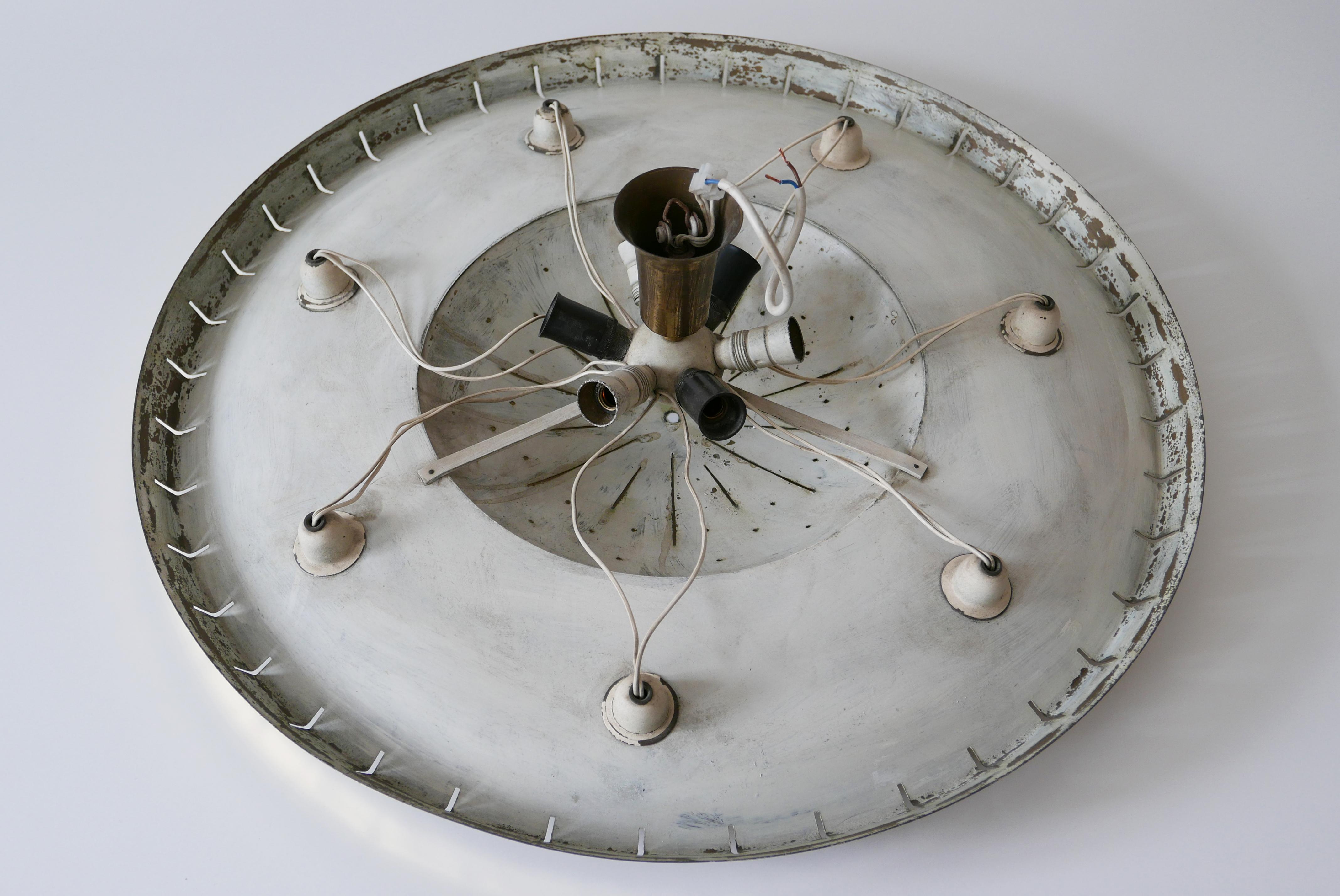 Rare Mid-Century Ceiling Light or Chandelier by Günter Trieschmann Germany 1950s For Sale 8