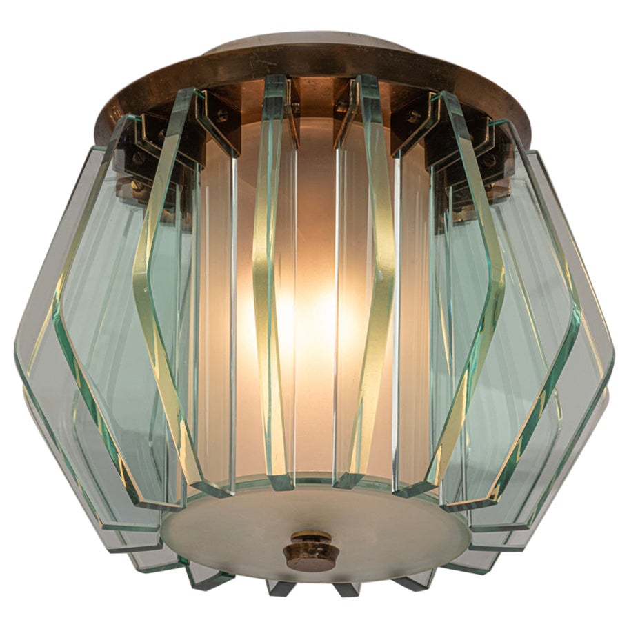 Raro lampadario di metà secolo di Dominici Brazil c1950 in vendita