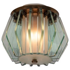 Rare lustre du milieu du siècle par Dominici Brésil vers 1950
