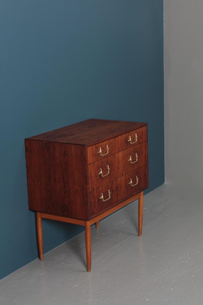 Rare Midcentury Chest in Rosewood, Designed by Mogens Lysell, Danish, 1950s 2
