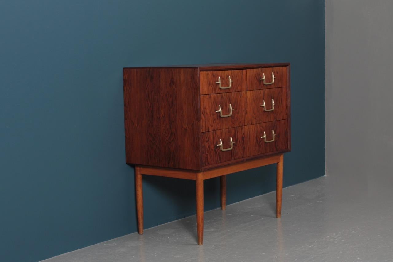 Rare Midcentury Chest in Rosewood, Designed by Mogens Lysell, Danish, 1950s 3