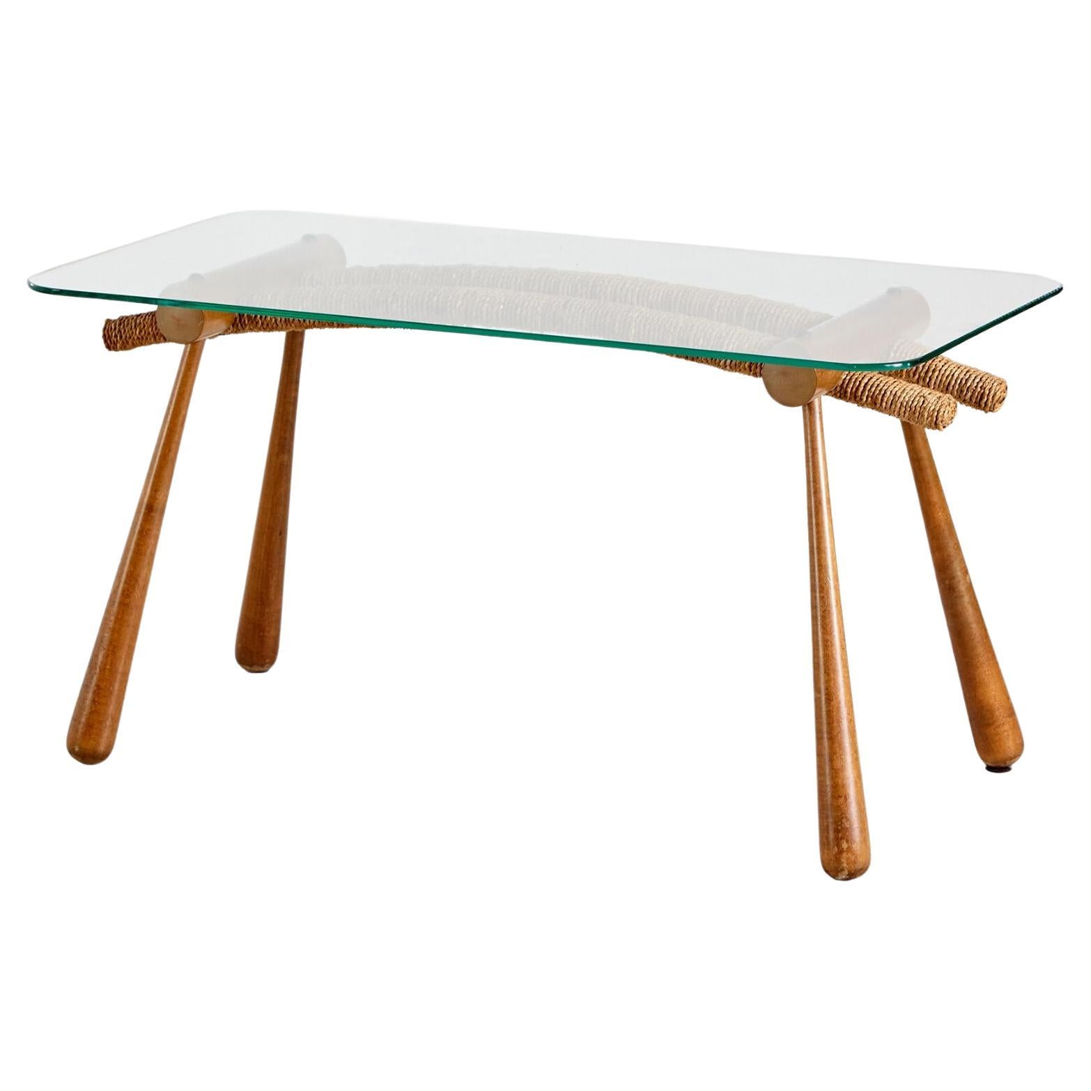 Rare table basse du milieu du siècle dernier par Max Kment, années 1950